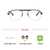 Half Rim Metal Oval Gun Metal Medium Vision Express 29471 Eyeglasses