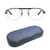 Half Rim Metal Oval Gun Metal Medium Vision Express 29471 Eyeglasses