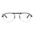 Half Rim Metal Oval Gun Metal Medium Vision Express 29471 Eyeglasses