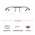 Half Rim Metal Oval Gun Metal Medium Vision Express 29471 Eyeglasses