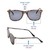 Wayfarer Polarised Lens Grey Solid Full Rim Medium Vision Express 72022P Sunglasses