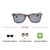 Wayfarer Polarised Lens Grey Solid Full Rim Medium Vision Express 72022P Sunglasses