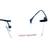 Rimless Metal Rectangle Blue Men Medium Vision Express 12043 Eyeglasses