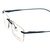 Rimless Metal Rectangle Blue Men Medium Vision Express 12043 Eyeglasses