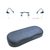 Rimless Metal Rectangle Blue Men Medium Vision Express 12043 Eyeglasses