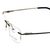 Rimless Metal Rectangle Blue Men Medium Vision Express 29476 Eyeglasses