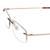Rimless Metal Rectangle Gold Medium Vision Express 29478 Eyeglasses