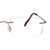 Rimless Metal Rectangle Gold Medium Vision Express 29478 Eyeglasses