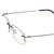 Rimless Metal Rectangle Silver Men Medium Vision Express 29478 Eyeglasses
