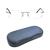 Rimless Metal Rectangle Silver Men Medium Vision Express 29478 Eyeglasses