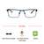 Full Rim Metal Rectangle Blue Medium Vision Express 29480 Eyeglasses