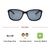 Wrap Polarised Lens Grey Solid Full Rim Medium Vision Express 21688P Sunglasses