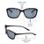 Wrap Polarised Lens Grey Solid Full Rim Medium Vision Express 21688P Sunglasses