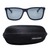Wrap Polarised Lens Grey Solid Full Rim Medium Vision Express 21688P Sunglasses