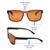 Rectangle Polarised Lens Brown Solid Full Rim Medium Vision Express 21691P Sunglasses