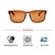 Rectangle Polarised Lens Brown Solid Full Rim Medium Vision Express 21691P Sunglasses