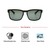 Rectangle Polarised Lens Green Full Rim Medium Vision Express 21691P Sunglasses