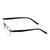 Rimless Metal Rectangle Black Men Medium Vision Express 29483 Eyeglasses