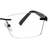 Rimless Metal Rectangle Black Men Medium Vision Express 29483 Eyeglasses