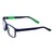 Wrap Blue Polycarbonate Large Vision Express 61316 Kids Eyeglasses