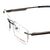Rimless Metal Rectangle Gun Metal Medium Vision Express 29506 Eyeglasses