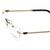 Rimless Metal Rectangle Gold Men Medium Vision Express 12075 Eyeglasses