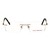 Rimless Metal Rectangle Gold Men Medium Vision Express 12075 Eyeglasses