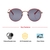 Round Grey Metal Full Rim Medium Vision Express 21780 Sunglasses