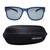 Rectangle Polarised Lens Grey Solid Full Rim Medium Vision Express 21793P Sunglasses