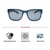 Rectangle Polarised Lens Grey Solid Full Rim Medium Vision Express 21793P Sunglasses