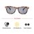 Rectangle Grey Polycarbonate Full Rim Medium Vision Express 72080 Sunglasses