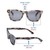 Rectangle Grey Polycarbonate Full Rim Medium Vision Express 72080 Sunglasses