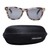 Rectangle Grey Polycarbonate Full Rim Medium Vision Express 72080 Sunglasses
