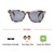Rectangle Grey Polycarbonate Full Rim Medium Vision Express 72080 Sunglasses