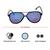 Aviator Blue Mirror Polycarbonate Full Rim Medium Vision Express 12081 Sunglasses