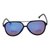 Aviator Blue Mirror Polycarbonate Full Rim Medium Vision Express 12081 Sunglasses