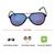 Aviator Blue Mirror Polycarbonate Full Rim Medium Vision Express 12081 Sunglasses