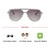 Aviator Brown Gradient Polycarbonate Full Rim Medium Vision Express 12085 Sunglasses