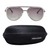 Aviator Brown Gradient Polycarbonate Full Rim Medium Vision Express 12085 Sunglasses