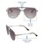 Aviator Brown Gradient Polycarbonate Full Rim Medium Vision Express 12085 Sunglasses