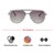Aviator Brown Gradient Polycarbonate Full Rim Medium Vision Express 12085 Sunglasses