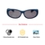 Wrap Grey Polycarbonate Full Rim Medium Vision Express 81189 Sunglasses