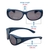 Wrap Grey Polycarbonate Full Rim Medium Vision Express 81189 Sunglasses