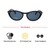 Cat eye Grey Polycarbonate Full Rim Medium Vision Express 41383 Sunglasses