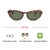 Cat eye Green Polycarbonate Full Rim Medium Vision Express 41383 Sunglasses