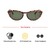 Cat eye Green Polycarbonate Full Rim Medium Vision Express 41383 Sunglasses