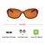 Rectangle Polarised Lens Brown Solid Full Rim Medium Vision Express 41391P Sunglasses