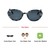 Oval Polarised Lens Grey Solid Full Rim Medium Vision Express 41408P Sunglasses
