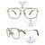 Full Rim Metal Rectangle Gold Medium Vision Express 29512MF Eyeglasses