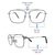 Full Rim Metal Rectangle Silver Medium Vision Express 29512MF Eyeglasses